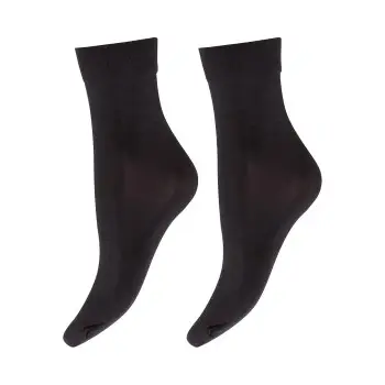 Decoy Strømper 2P Micro 60 Den Ankle Sock Sort polyamid One Size Dame