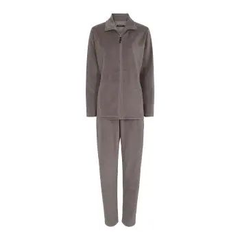 Decoy Velour Homewear Set Brun Small Dame