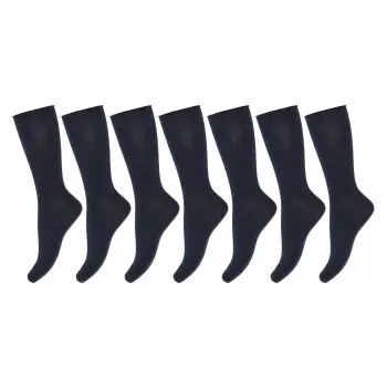 Decoy Strømper 7P Organic Cotton Socks Marineblå Strl 37/41 Dame