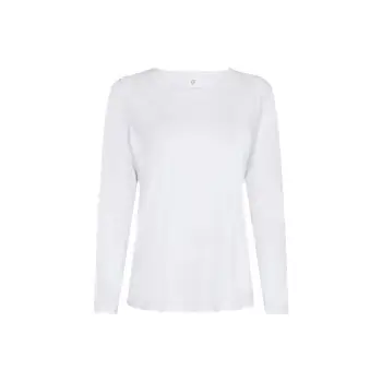 JBS of Denmark Bamboo Long Sleeve Top Hvid Small Dame