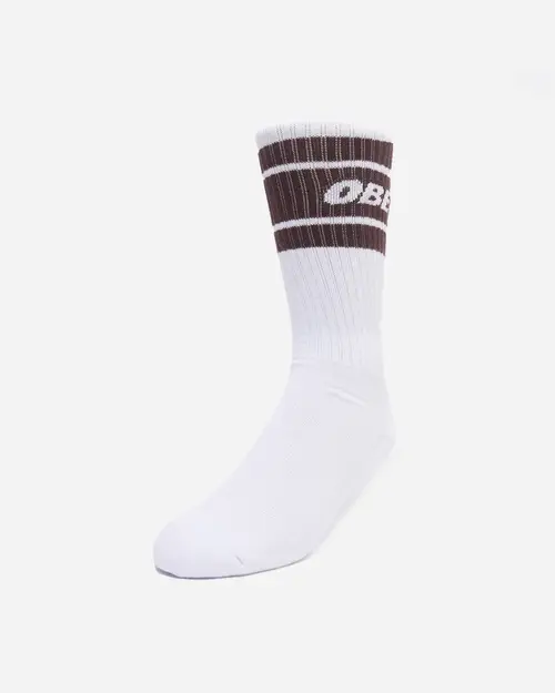 Cooper Ii Socks - White / Java Brown