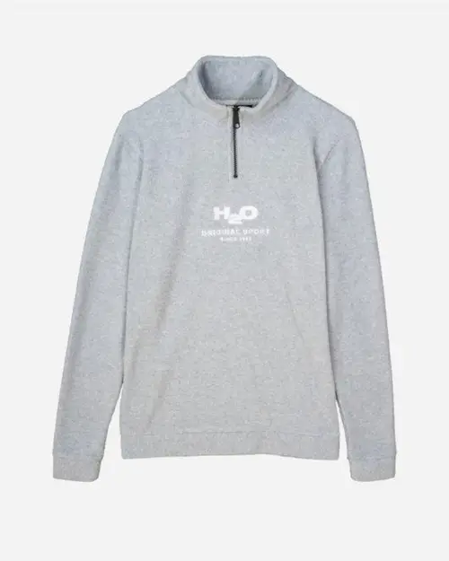 Blåvand Fleece Half Zip -  Lt. Grey Mel