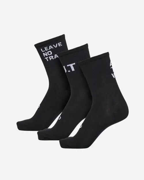 Halo Cotton Socks - Black/Black