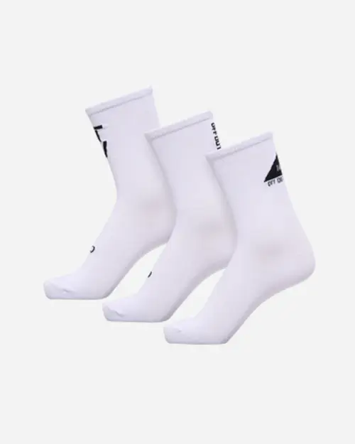 Halo Cotton Socks - White/Black