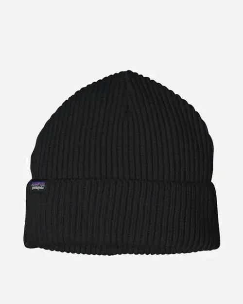 Fishermans Rolled Beanie - Black