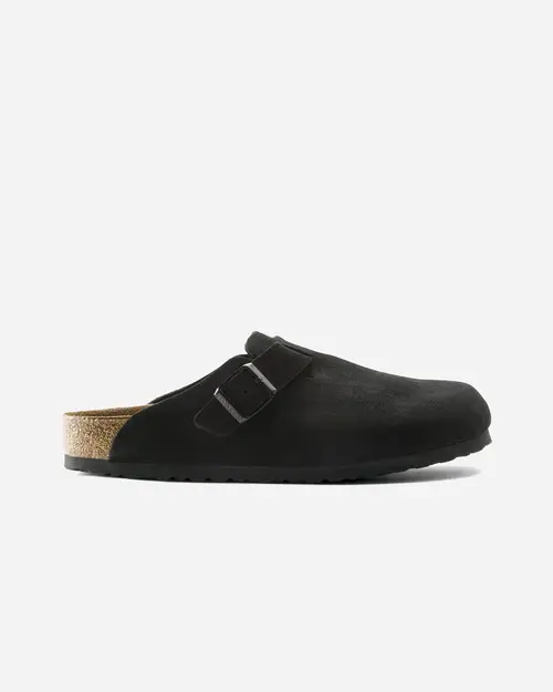 Boston Suede Leather Regular - Black