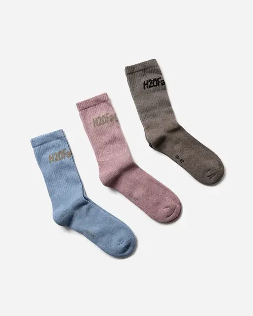 Suck Socks 3pack - Brown/Light Pink/Light Blue