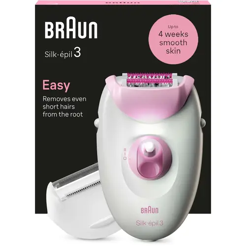 Braun Silk-épil 3 Corded Epilator For Hair Removal Weeks Of Smoot