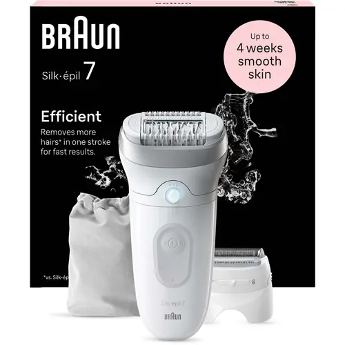 Braun Silk-épil 7 Epilator For Easy Hair Removal Lasting Smooth S