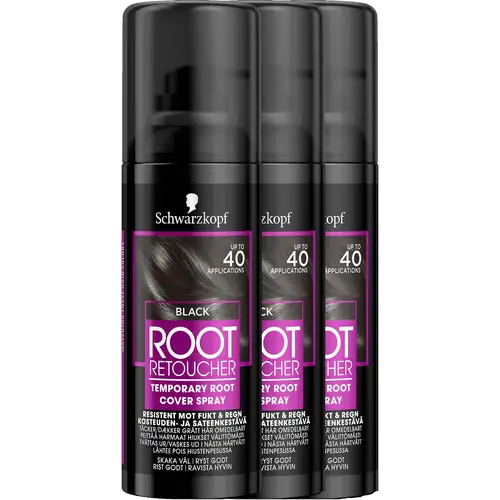 Schwarzkopf Root Retoucher  Schwarzkopf Root Retoucher Black 3-pa