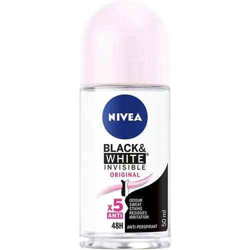 NIVEA Antiperspirant Deo Roll on Black & White Original  50 ml