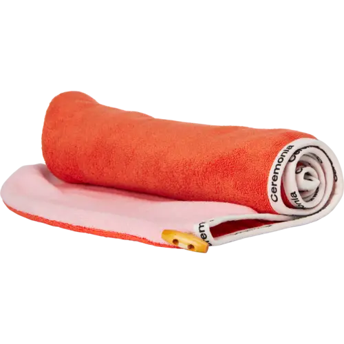 Ceremonia Guava Microfiber Hair Towel