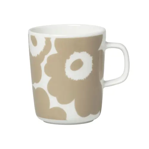 Marimekko Unikko krus 25 cl Hvid-beige