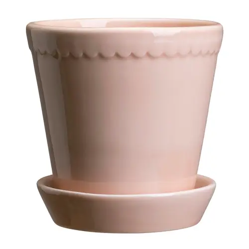 Bergs Potter Helena krukke glaseret Ø12 cm Quartz rose