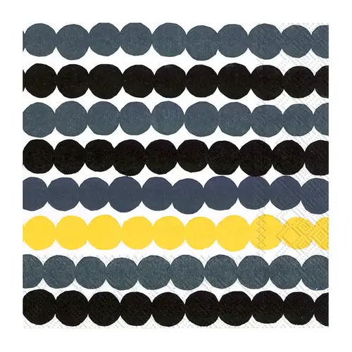 Marimekko Räsymatto servietter 33x33 cm 20-pak Gul