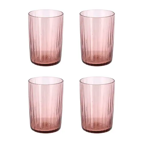 Bitz Kusintha vandglas 28 cl 4-pak Pink