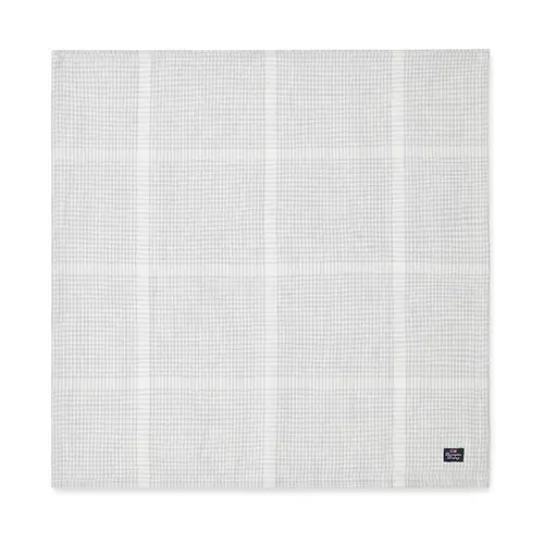 Lexington Pepita Check Cotton Linen borddug 50x50 cm White/Light gray