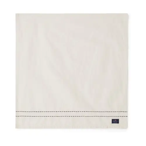 Lexington Cotton Linen stofserviet stitches 50x50 cm Offwhite