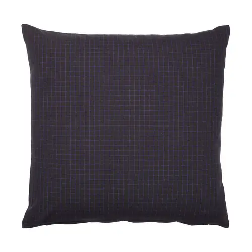 Broste Copenhagen Bodil pudebetræk 50x50 cm Black-intense blue