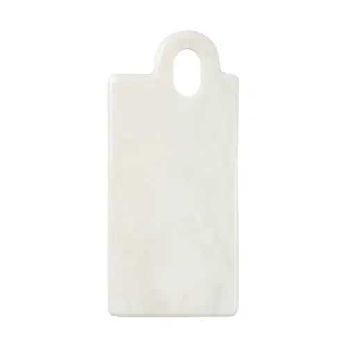 Broste Copenhagen Olina skærebræt 14x31 cm White marble