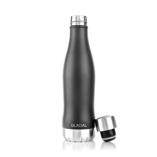 Glacial Glacial vandflaske 400 ml Matte black