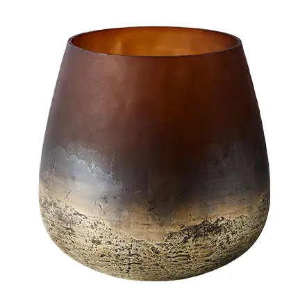 MUUBS Lana vase Ø15x15 cm Brown-gold