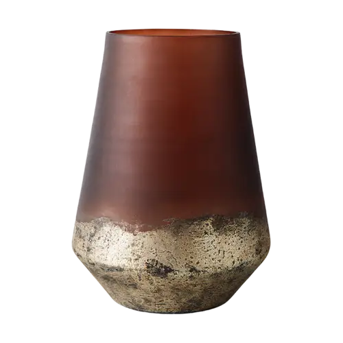 MUUBS Lana vase Ø18x26 cm Brown-gold