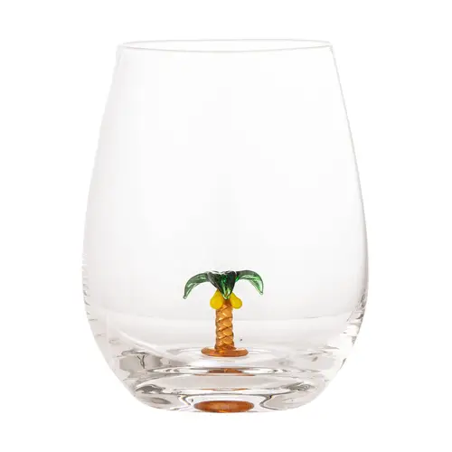 Bloomingville Misa drikkeglas 56 cl Clear-palm tree