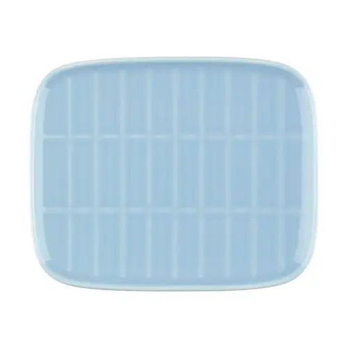 Marimekko Tiiliskivi tallerken 12x15 cm Light blue