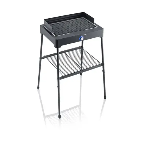 Severin Severin PG 8568 elektrisk grill med stativ og grillplade Sort