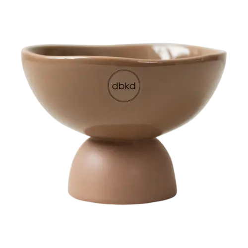 DBKD Base Dome krukke S Ø12 cm Nougat