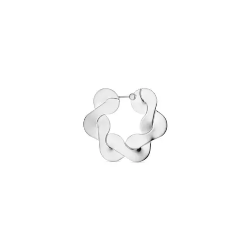 Jane Kønig Big Wavy Hoop Ørering Single Sølv BWH-AW22-S - Dame - 925 sterling silver