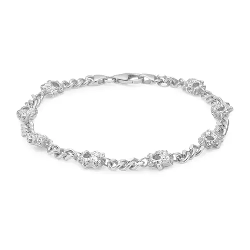 IX Studios Rock Curb Armbånd Sølv DMV0339SL17 - Unisex - 925 sterling silver