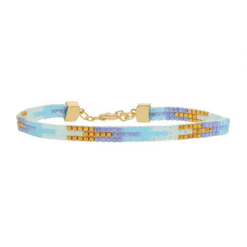 Nuni Copenhagen Mary Armbånd 18 kt. Forgyldt Sølv A3013-LightBlue - Dame - 925 sterling silver