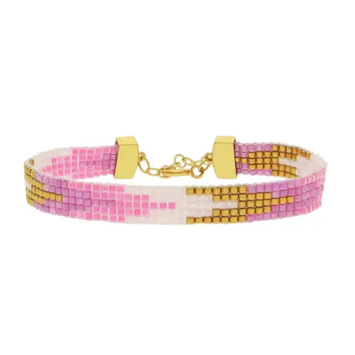 Nuni Copenhagen Monika Armbånd 18 kt. Forgyldt Sølv A3015-LightPink - Dame - 925 sterling silver