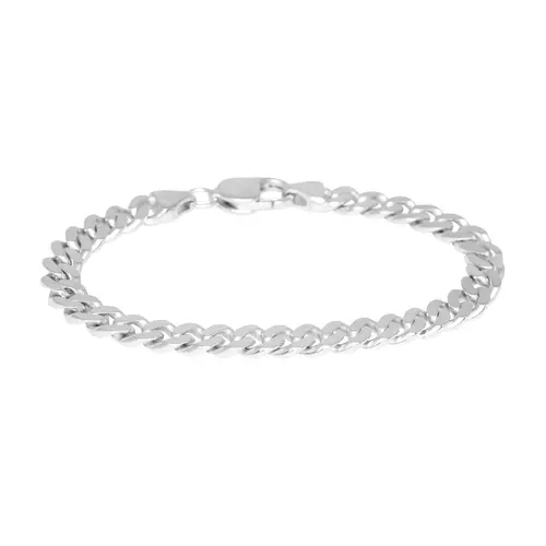 IX Studios IX Chunky Curb Armbånd Sølv DMV0357SL-17 - Unisex - 925 sterling silver