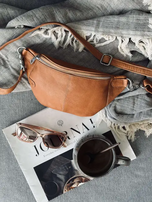 Bumbag Molly - Cognac / silver - Str. L