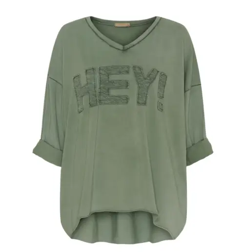 Bluse HEY green - Str. Onesize