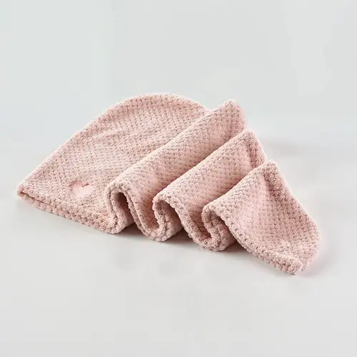 Mikrofiber håndklæde til hår - Rosa