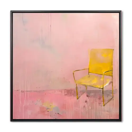 Blush Room - 60x60 cm. - Sort ramme