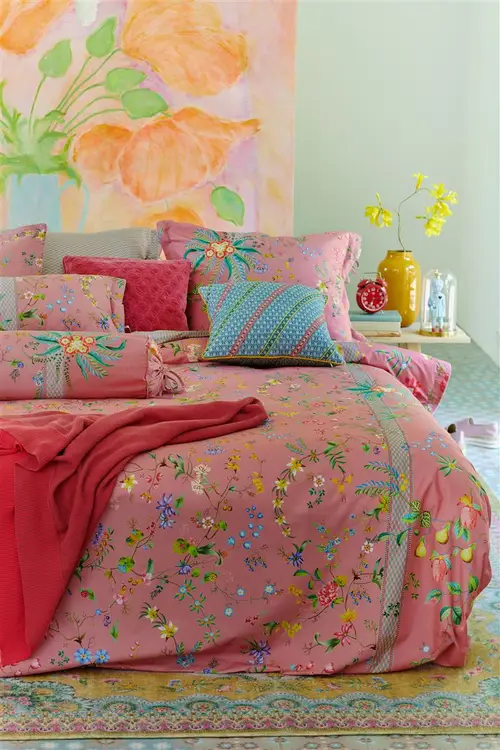 Pip Studio sengetøj duvet covers Petit Fleurs Pink-140 x 220 + 60 x 63