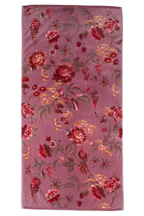 PIP Studio Håndklæde Secret Garden Mauve 70x140