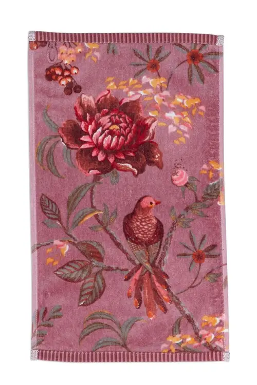 PIP Studio Håndklæde Secret Garden Mauve 30x50