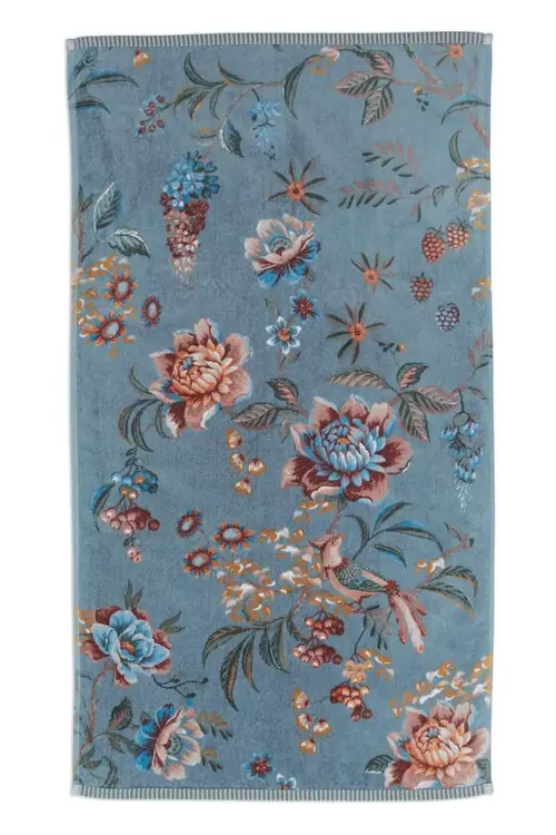 PIP Studio Håndklæde Secret Garden Blue 55x100