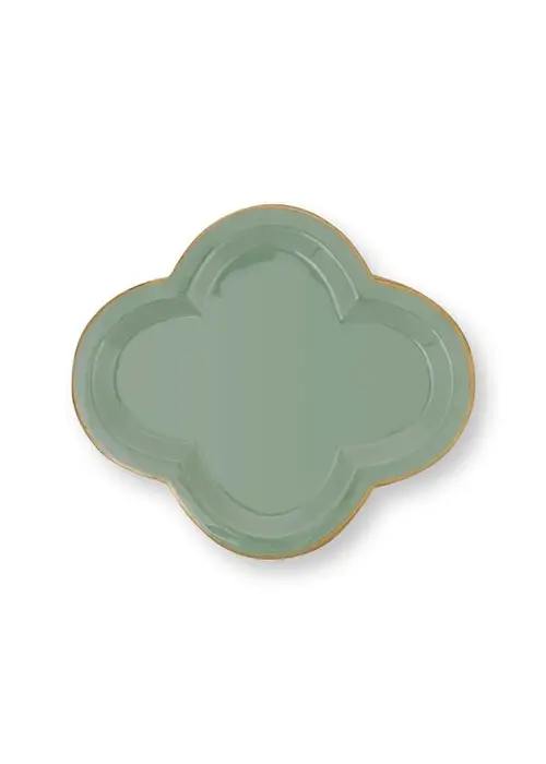 Tray Fancy Small Green 26x30cm