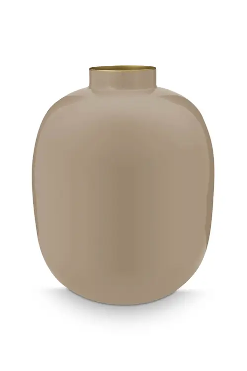 Vase Metal Khaki 32cm