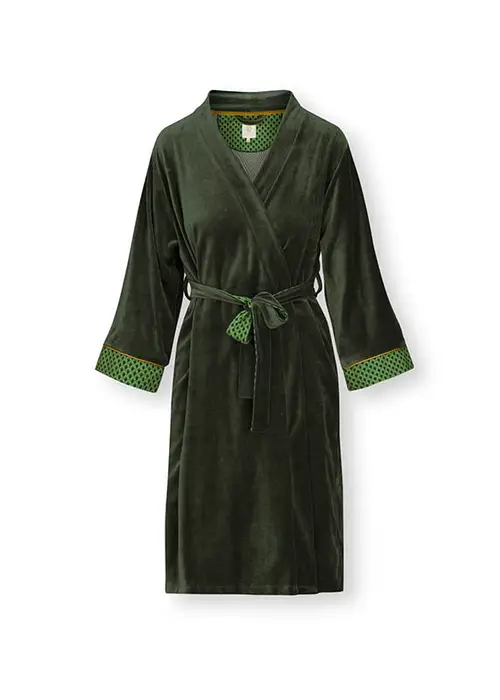 Pip Studio Kimono Solid Nicky Velvet Green-Large