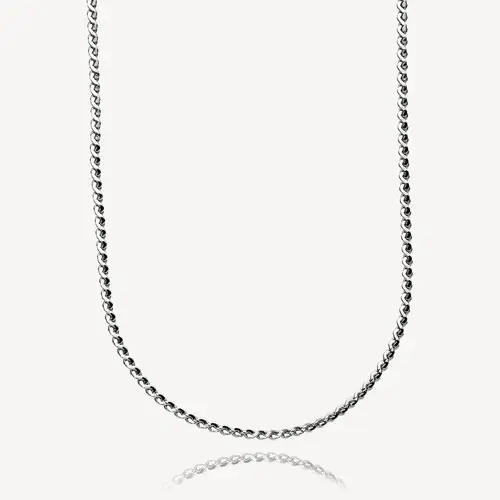 MOLLY - Necklace shiny silver basic - 40 - 45 cm