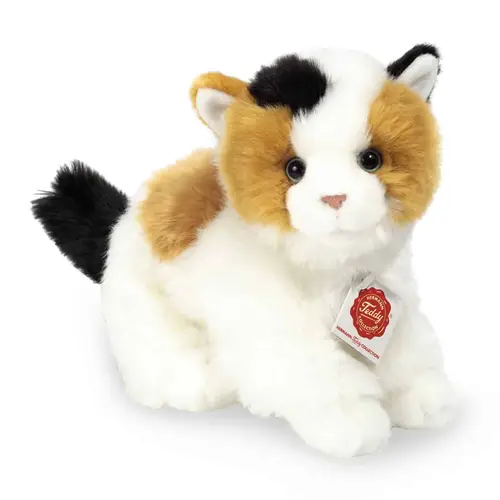 Teddy Hermann - Kat flerfarvet 24 cm