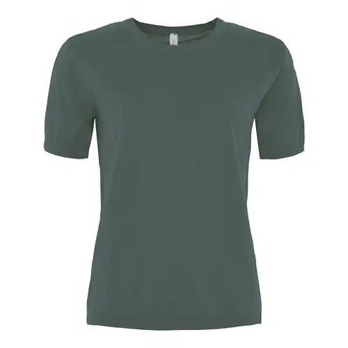 Skovhuus Kvinde T-shirt i Strik Seaweed XL